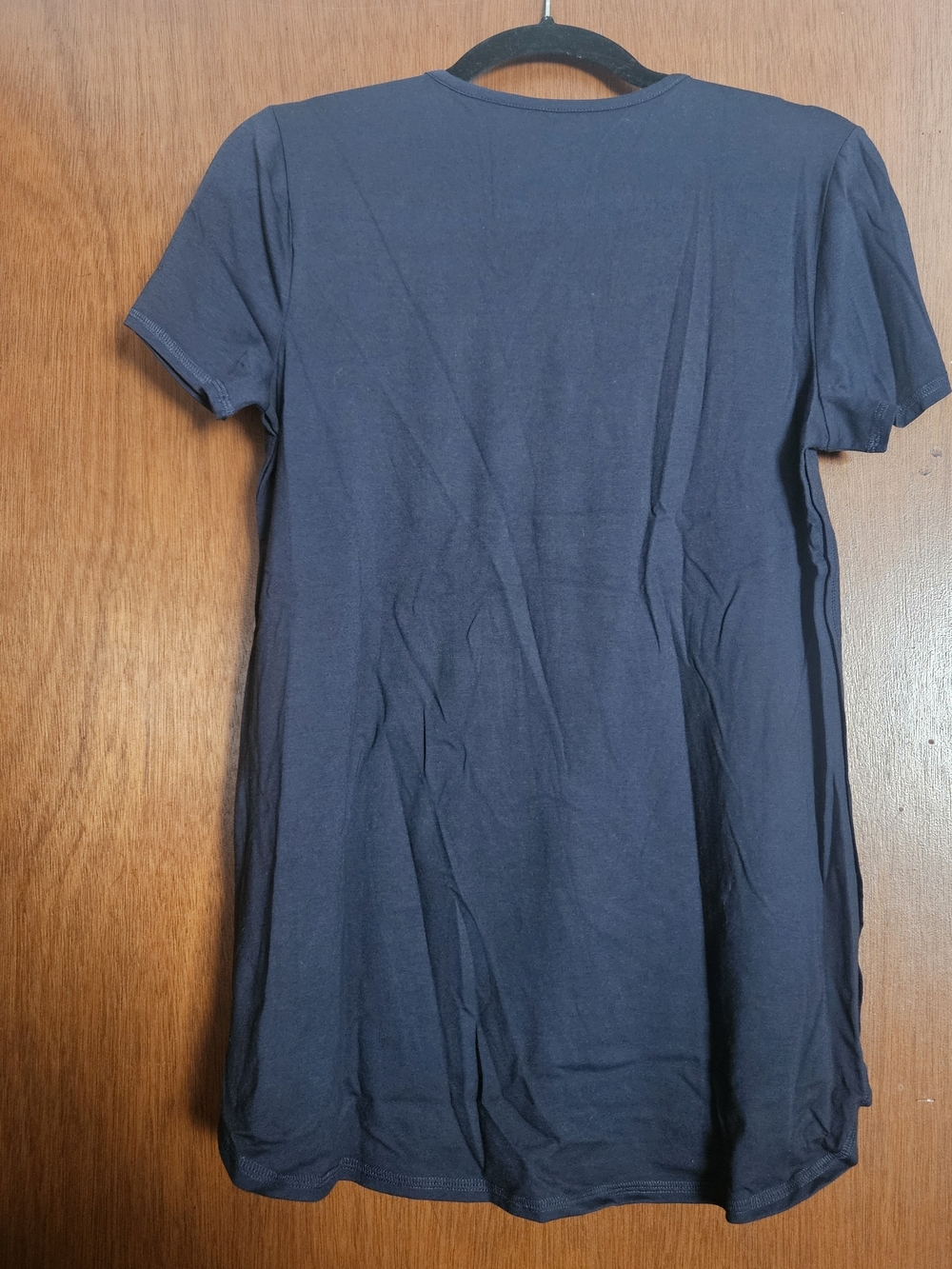 J. Jill Navy Short-Sleeve Crewneck Tee